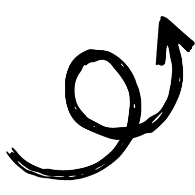 An illustration of a black arrow